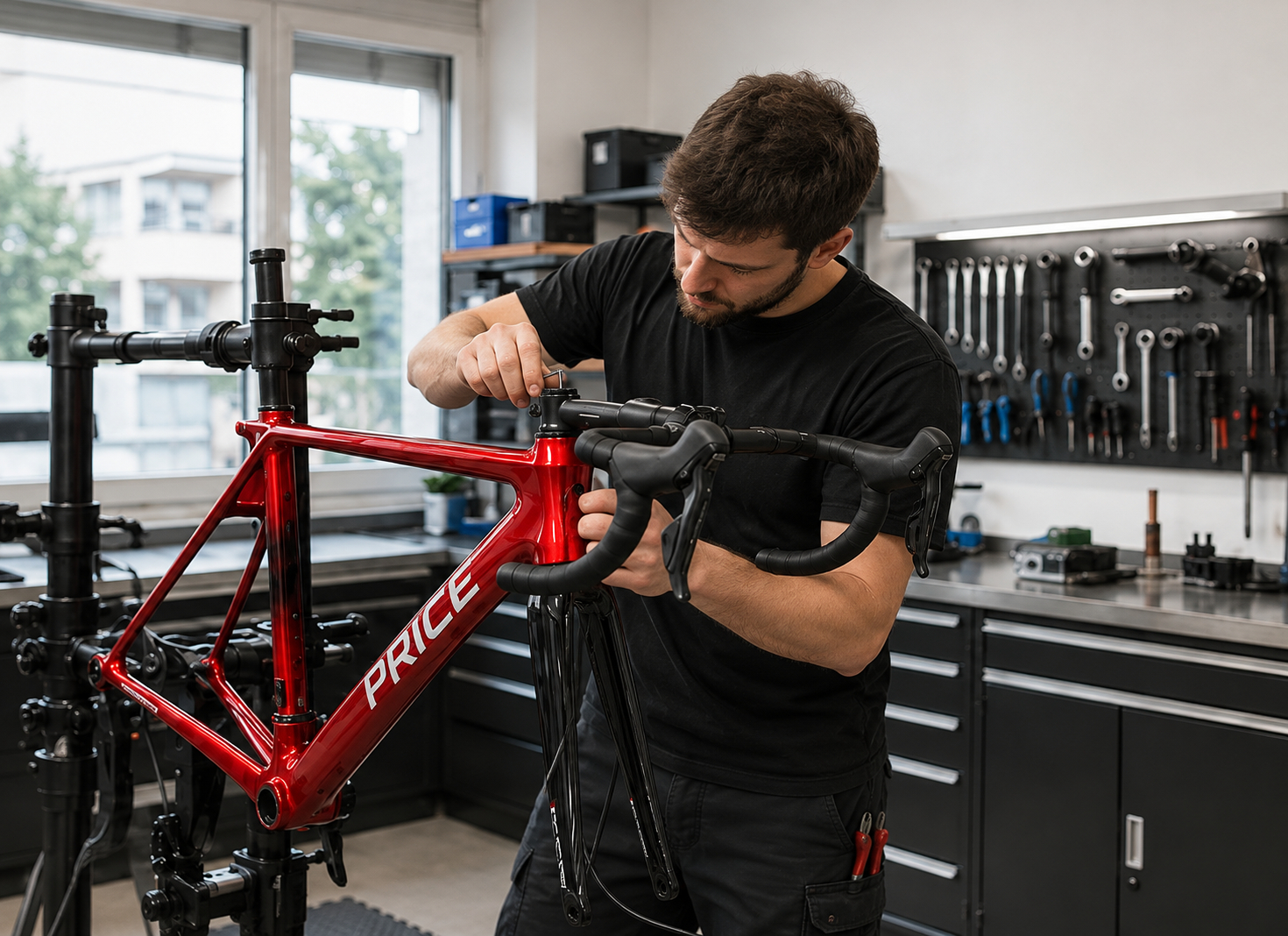 Montage eines PRICE E-MTBs in Uster